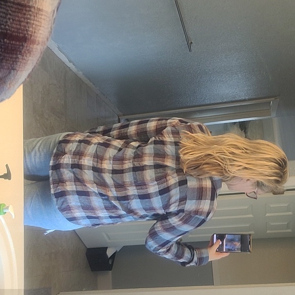 STUNNING COMO VINTAGE RSYON FLANNEL SOFT BUTTON DOWN SHIRT - Picture 10 of 10